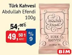 ABDULLAH EFENDİ TÜRK KAHVESİ 100 G